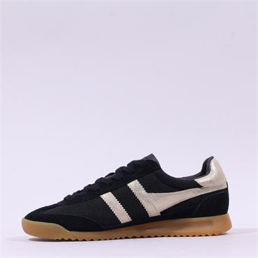 Gola Tornado Retro Gumsole Trainer - Black Gold